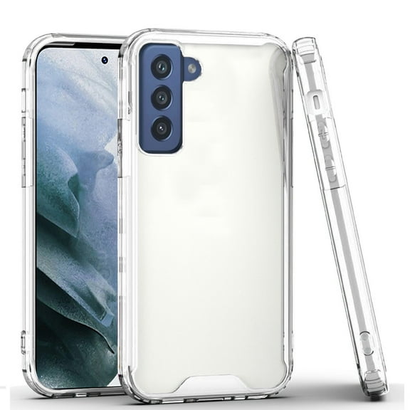 For Samsung Galaxy S21 Plus Colored Shockproof Transparent Hard PC   Rubber TPU Hybrid Bumper Shell Slim Protective Cover ,Xpm Phone Case [ Clear ]