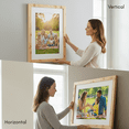thumbnail image 7 of Concepts 20x24 Picture Frames, Natural Burl Wood Photo Frames, Poster Frames for Wall Art – Vertical / Horizontal (Set of 4), 7 of 7