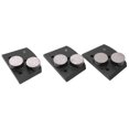 thumbnail image 4 of 3 piezas de almohadillas de pulido de diamante negras de grano 16# con 2 dientes cilíndricos para lijar y pulir hormigón, 4 of 9