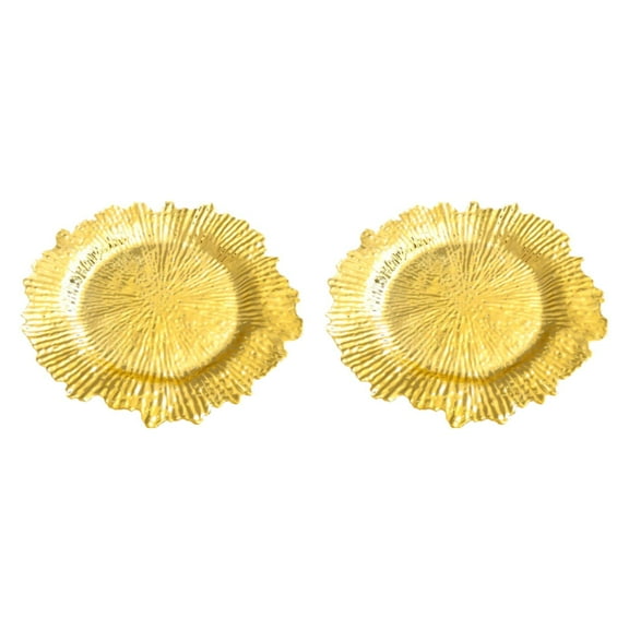 TISHITA Serving Tray Cake Serving Tray Dried Fruit Tray Holder Multi Function Fruit Plate Dessert Tray for Table Wedding Parties Golden Round