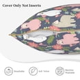 thumbnail image 5 of Xecao Llamas Print Soft Velvet Decorative Throw Pillow Covers, Square Cushion Cases for Bed, Sofa, Living Room, Car, and Indoor Outdoor Use-16"x16", 5 of 8