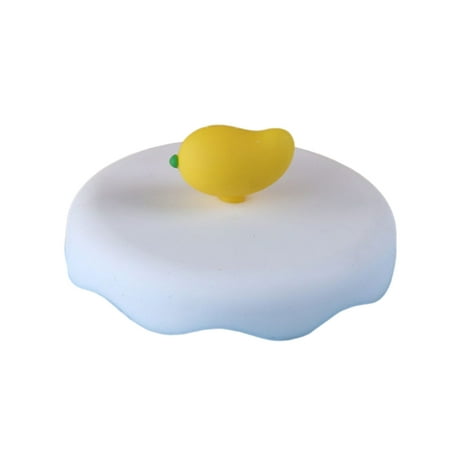 

Silicone Cup Lid Glass Drink Cover Cute Fruit Design Round Cup Covers Glassware & Drinkware