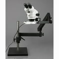thumbnail image 3 of AmScope 7X-45X Zoom Microscope with Articulating Stand + Base Plate + Ring Light New, 3 of 4