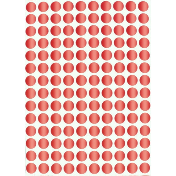 Royal Green Color-Coding Labels 3/8 (10 mm), Metallic Red - 700 Pack