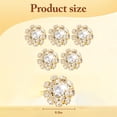 thumbnail image 2 of Duslogis 5Pcs Rhinestone Button Covers,Crystal Buttons for Clothing,Detachable Shirt Button Clips Buttons Jewelry,Button Snaps with Pliers Press,Decorative Buttons for Dress Suit Shirt (Gold), 2 of 7
