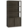 thumbnail image 2 of Savin 67.5" Tall Rectangular Bookcase in Alder Brown, 2 of 5
