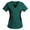 Green, variant on Kctiaxy Gray Scrubs for Women Short Sleeve V Neck T Shirts Colorblocking Summer Fashion Causal Stretch Nursing Scrubs Tops with Pockets