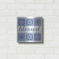 thumbnail image 3 of Luxe Metal Art 'Blessed Tile' by Cindy Jacobs, Metal Wall Art, 12"x12", 3 of 9