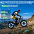 thumbnail image 3 of Dirt Bike for Adults 5000W Dual Motor 40MPH 210Nm 52V 35Ah Low-Step 100 Miles 26" Fat Tire Off Road E Mountain Bike Full Suspension Dual Hydraulic Brakes UL2849 E-Motorized bicycle, 3 of 9