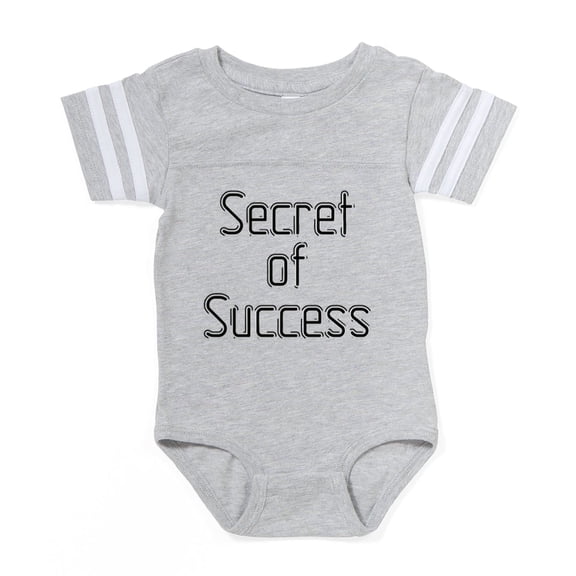 CafePress - Secret Of Success - Cute Infant Baby Football Bodysuit