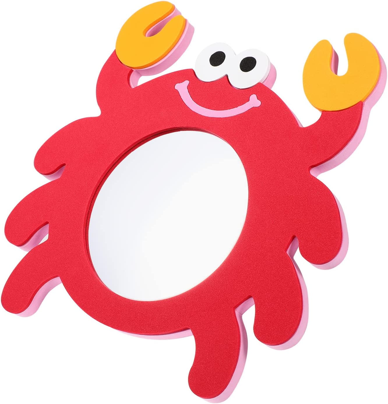 Crab Shaped Bath Mirror Toy Kids Bath Mirror Cartoon Bathtub Mirror for