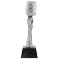 thumbnail image 1 of CIMAXIC Moulage de Microphone en Résine pour Fête, Trophée pour Compétition de Chant, Récompenses d'Appréciation Musicale et Décoration de Fête, Modèle de Trophée Accessoire,10.24"X2.95"X2.95 Pouces, 1 of 4