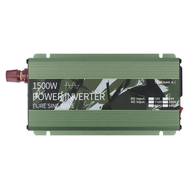 D Cto Inversor solar para automóvil de CA, Inversor solar para automóvil de onda sinusoidal pura de 1500 W Inversor solar para automóvil de energía solar Calidad en la que puede confiar