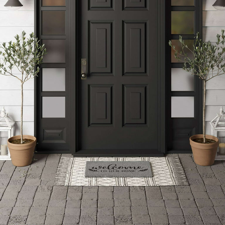 Color G Outdoor Door Mat for Large Outside Entry Home Entrance Exterior  Front Door - Welcome Matt Rubber Heavy Duty Waterproof Non Slip Doormat for