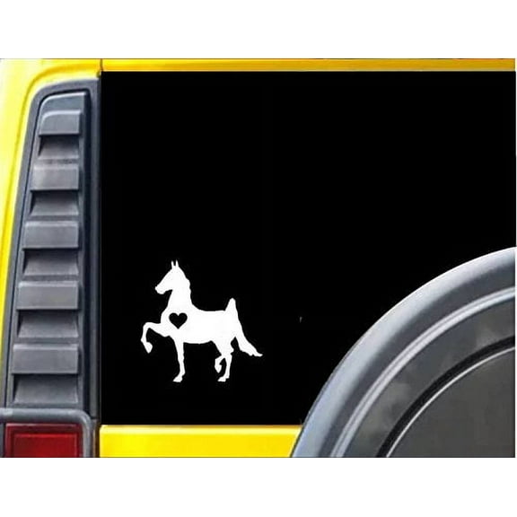 American Saddlebred *J473* Horse Little Heart Decal Sticker