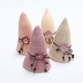 thumbnail image 4 of Sombrero plegable de paja de playa para niñas, gorro con lazo de color liso, a la moda, para el sol ER, 4 of 4