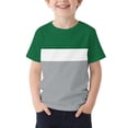 thumbnail image 1 of T-Shirt pour Enfants, Manches Courtes à Col Rond avec Motif Imprimé, Haut de Sport Décontracté pour Garçons et Filles 2-13 Ans, 1 of 6