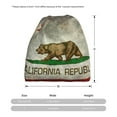 thumbnail image 5 of California Republic Flag Beanie Skull Cap Lightweight Hip Hop Dwarf Hat Beanie Hat For Women Men, 5 of 7