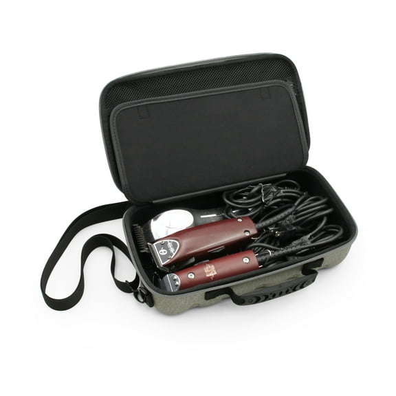 CASEMATIX Hair Clipper Case for Barbers holds Three Electric Clippers, Hair Buzzers or Trimmers, Case Only