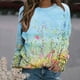 thumbnail image 2 of Sudadera estampada con cuello redondo y manga larga para mujer a la moda Fridja bvmnju723, 2 of 5