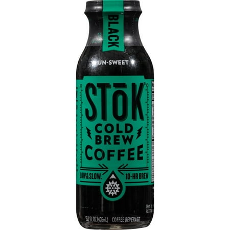Stok 105580 Cold Brew Black Coffee Unsweetened 12-13.7 Fluid