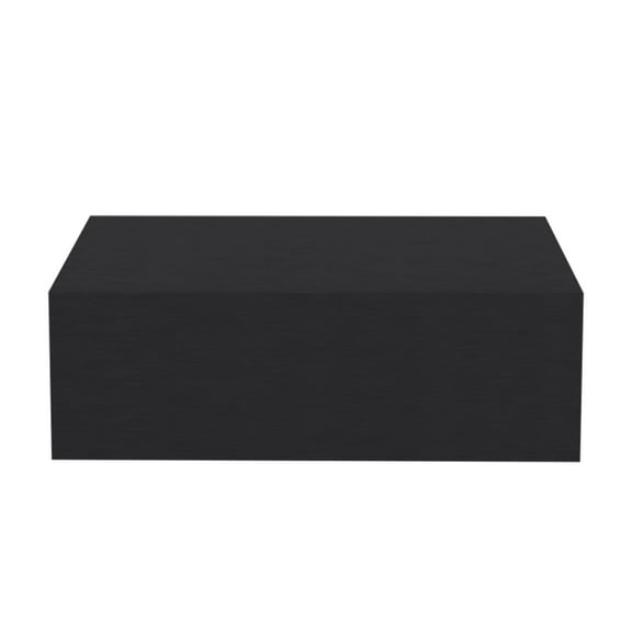 Lisonu Isola Floating Nightstand, Wall Mounted Bedside Table with Drawer and Open Cubby, Engineered Wood Floating Shelf for Bedroom, Black