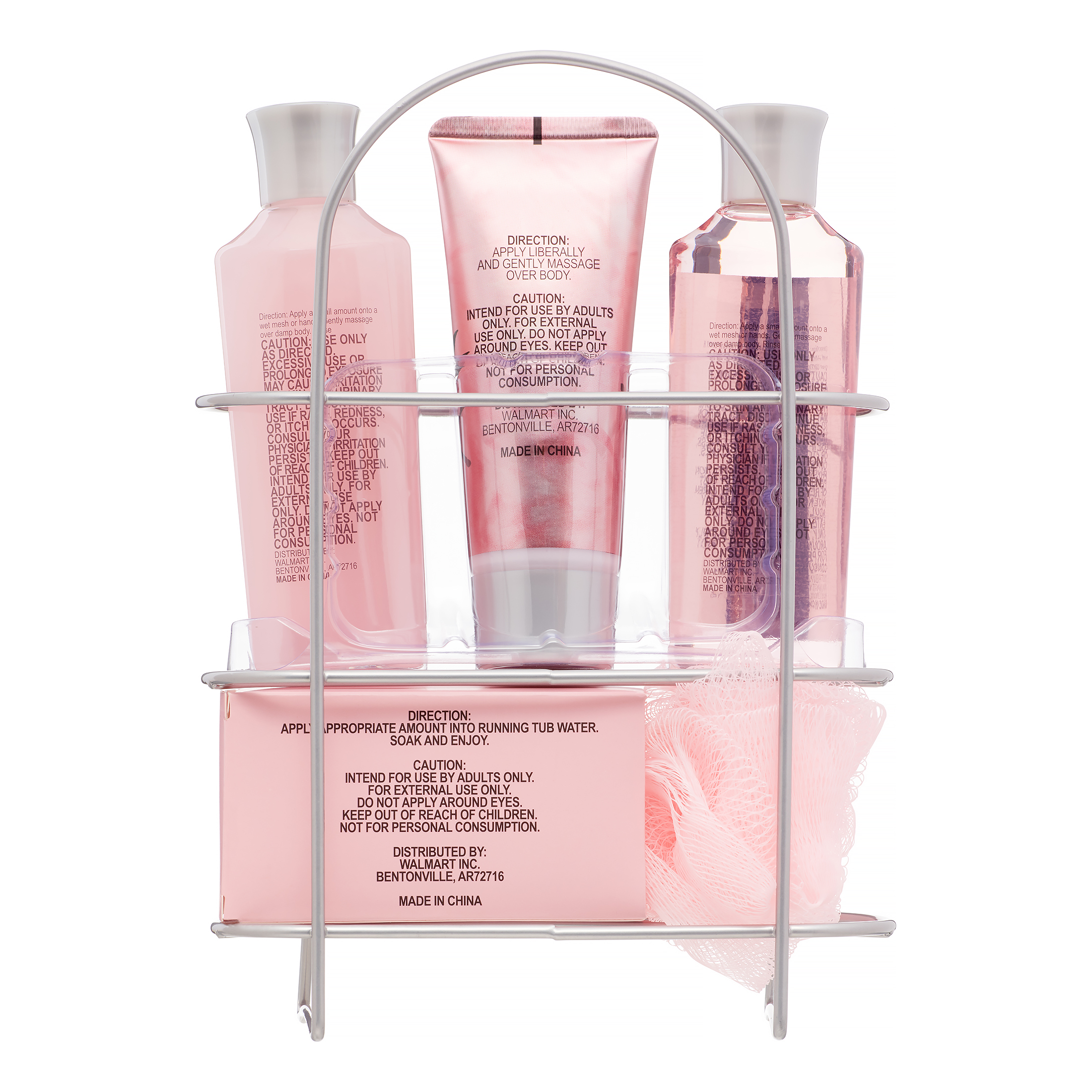 Floral Breeze 6-Piece Lovely Blossoms Bath and Body Gift Set with Shower Caddy - image 4 of 7