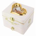 thumbnail image 1 of Caja de música elegante en forma de corazón con figura de bailarina, 1 of 2