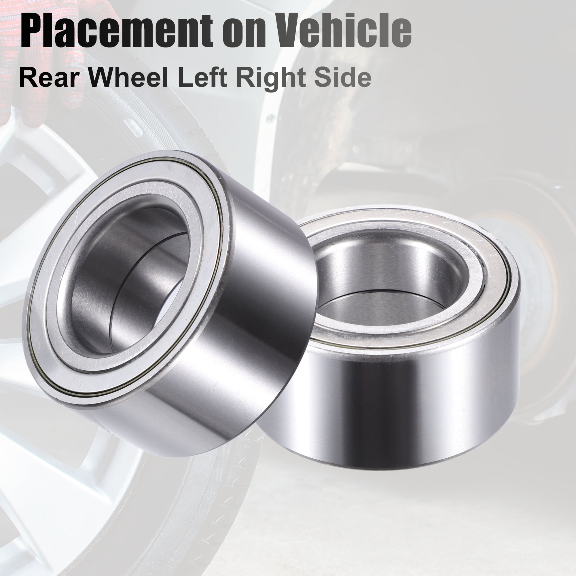 Unique Bargains Rear L/R Wheel Bearing Fit for BMW 128i - Pack of 1 Silver Tone