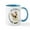 White/Blue Inside, variant on CafePress - Fawn Frenchie IAAM Mug - 11 oz Ceramic Mug - Novelty Coffee Tea Cup