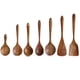thumbnail image 3 of Espátula de madera maciza con barniz de teca, cuchara de madera para cocinar, saltear, sopa, juego de espátulas de madera, 3 of 3