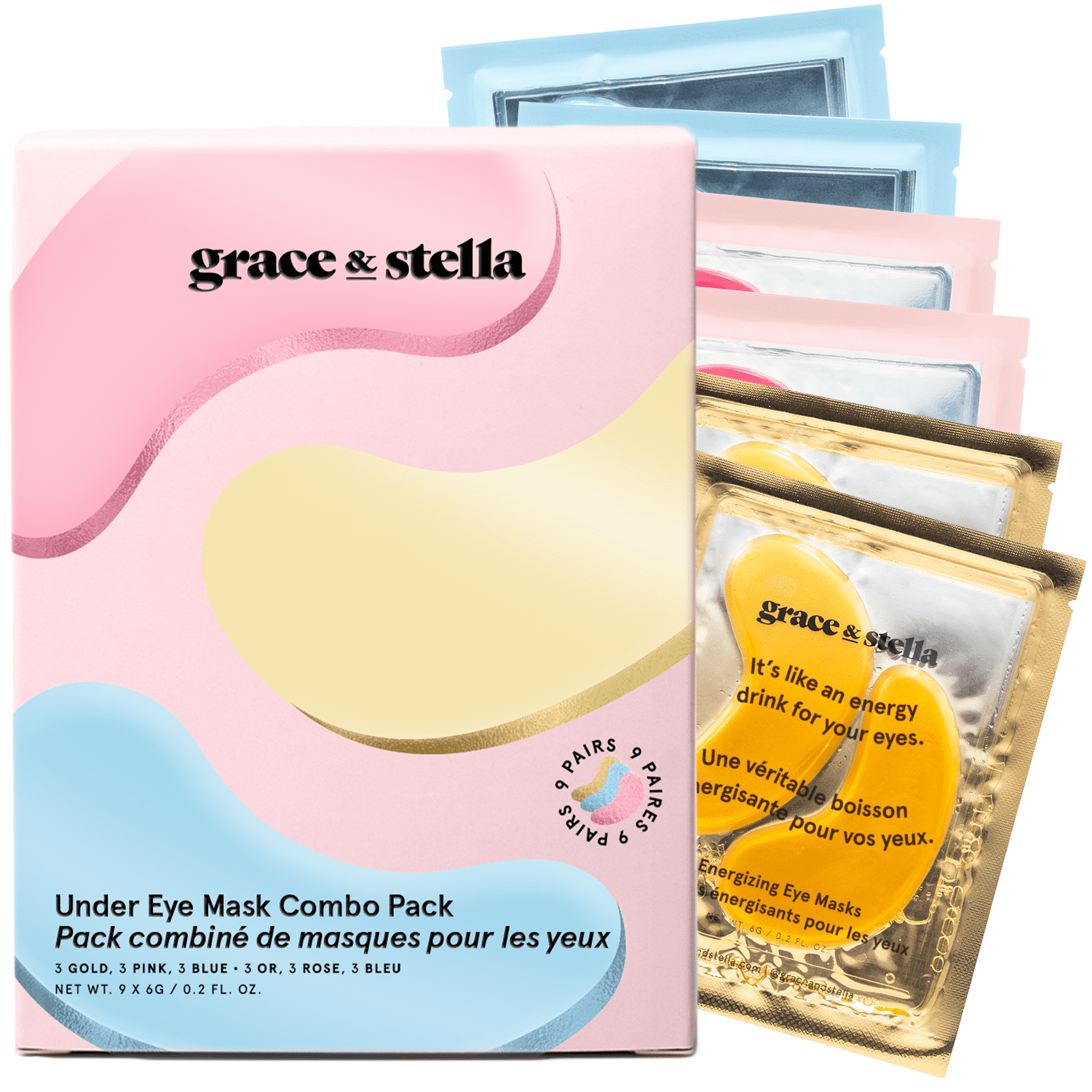 grace & stella Under Eye Masks for Dark Circles & Puffy Eyes, 9 Pairs ...