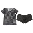 thumbnail image 1 of Conjunto y pantalón corto elásticos de 2 piezas para hombre, L, XL M SG Sunnimix Hombres camiseta, 1 of 8