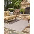 thumbnail image 3 of Unique Loom Solid Collection Casual Transitional Indoor and Outdoor Flatweave Area Rug, 9' x 12', Beige/Gray, 3 of 5