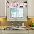 thumbnail image 2 of Dreamtimes Cute Cat Windows Valance Curtains, 54x18in Double Layer Short Blackout Window Topper Treatment for Bathroom,Kitchen,Living Room,Cafe Decor,1 Panel, 2 of 6