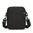 thumbnail image 3 of Calvin Men's Oxford Crossbody Bag – Sleek Black, Adjustable Strap, Multi-Compartment, Compact & Stylish Travel Shoulder Bag for Daily Essentials, 3 of 8