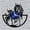 Blue-without LED, variant on Unicorn Vinyl Wall Clock, Vinyl Record Clock Wall Art Silent & Non-ticking(12 inchs C)