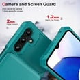 thumbnail image 4 of Allytechgroup Wallet Case for Samsung Galaxy A16 5G, PU Leather Hard PC Back Cover Shockproof Kickstand Bumper Anti-Slip Magnetic Closure Case Cover for Women Men, Green, 4 of 8
