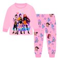 thumbnail image 1 of Pop cazadora para niña Demo-n Pajamas,Rumi,Mire Zoeyy Kids Long Sleeve Pajamas,HUNTR/X Print,Fancy Party Carnival Halloween, Christmas Pajamas - Home Pajamas for Teens And Girls Pajamas, 1 of 3