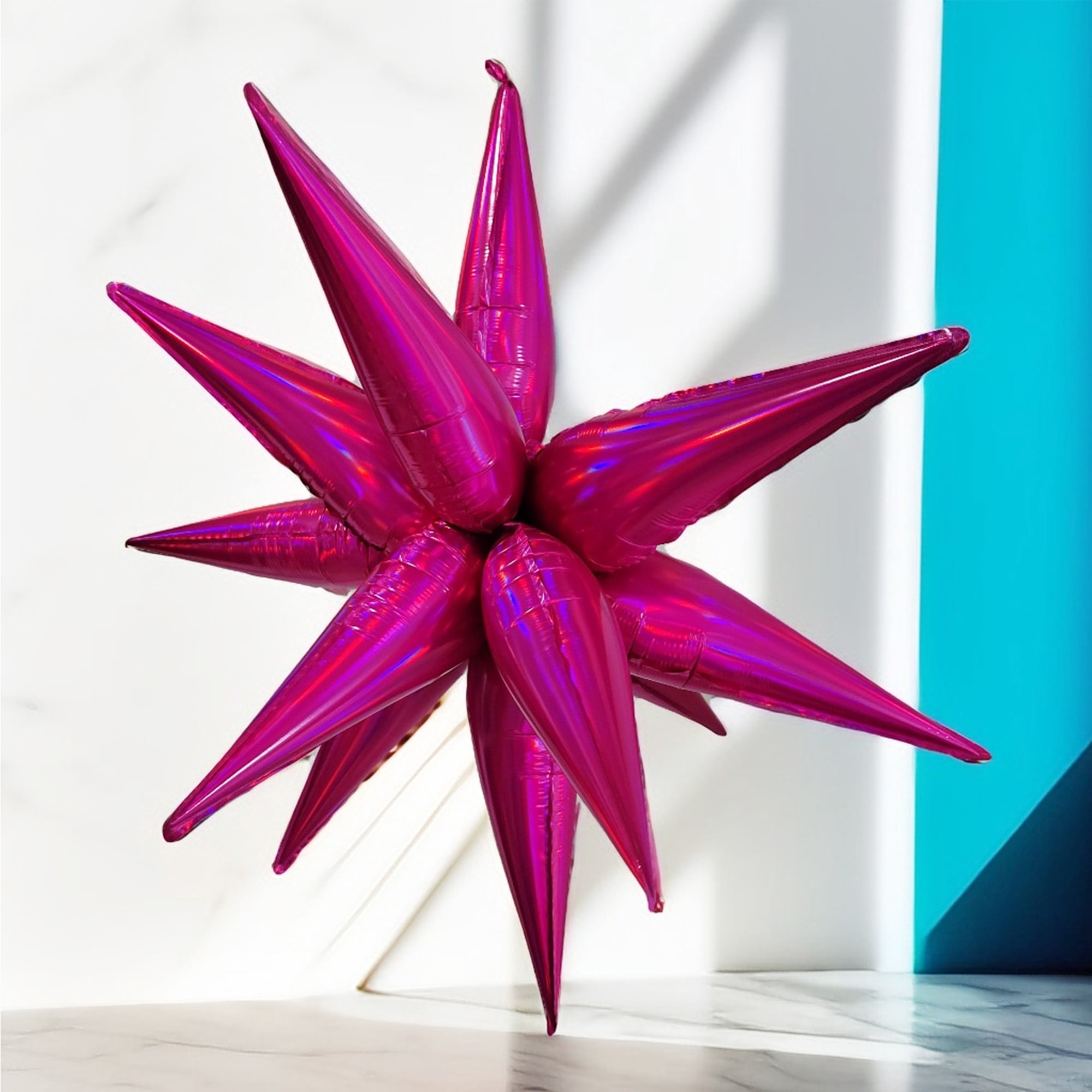 Cymylar Star Balloons,26inch Hot Pink Birthday Party Decorations, Bachelorette Parties, Weddings,3pc