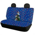 thumbnail image 2 of Xoenoiee Tree Santa Claus Print Car Seat Covers + Rear Backrest Cover + Rear Bottom Bench Cover, Christmas Decor Car Seat Covers Full Set 4 Pieces Car Accessories, Universal fit, 2 of 7