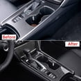 thumbnail image 3 of Xotic Tech Interior Center Console Gear Shift Frame Panel Water Cup Holder Decoration Cover Trim, Carbon Fiber Pattern, Compatible with Honda Accord 10th Gen 2018-2022 (Gas Version), 3 of 9