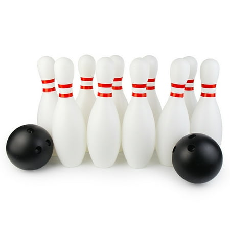 HEVIRGO 12Pcs/Set Toddler Kids Bowling Game Set Outdoor Indoor Sports Learning Toy Gift