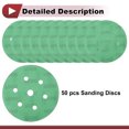thumbnail image 4 of Unique Bargains 50 Pcs Car Wood Sanding Discs Smoothing Hook & Loop Sandpaper for Woodworking, Automotive Refinishing 5.91" 7 Hole 2000 Grit Green Zirconia Alumina, 4 of 6