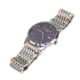 thumbnail image 1 of Reloj de pulsera de cuarzo para hombre de negocios, de acero inoxidable, resistente al agua (azul y plateado)., 1 of 5