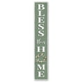 thumbnail image 2 of My Word! Bless This Home Welcome Sign and porch leaner for Front Porch, Yard, Deck, Patio, or Wall - Indoor Outdoor Decorative Farmhouse Rustic Vertical Home Decor 8"x46.5", 2 of 5