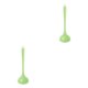 thumbnail image 1 of Billuyoard Cuchara de sopa de silicona translúcida Anti-escaldado Utensilio de cocina resistente al calor frío, verde claro verde claro 2Conjunto, 1 of 6