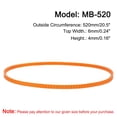 thumbnail image 2 of Uxcell 4 Paquetes de Correas de Máquina de Coser Naranjas MB-520 Correa en V de Motor 20.5" de Circunferencia Exterior, 2 of 6