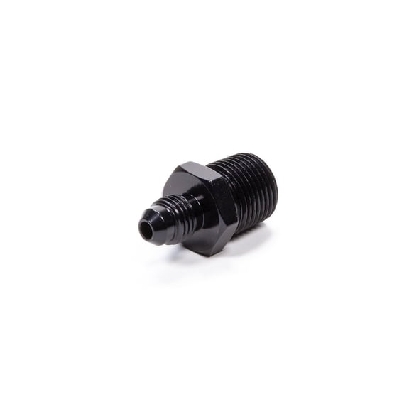 Fragola Straight Adapter Fitting #4 x 3/8 MPT Black