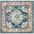 thumbnail image 3 of SAFAVIEH Square Rug 3' - Monaco Collection - Traditional Design, Navy & Light Blue, Ideal for Living Room, Bedroom, Dining Space, 3 of 14